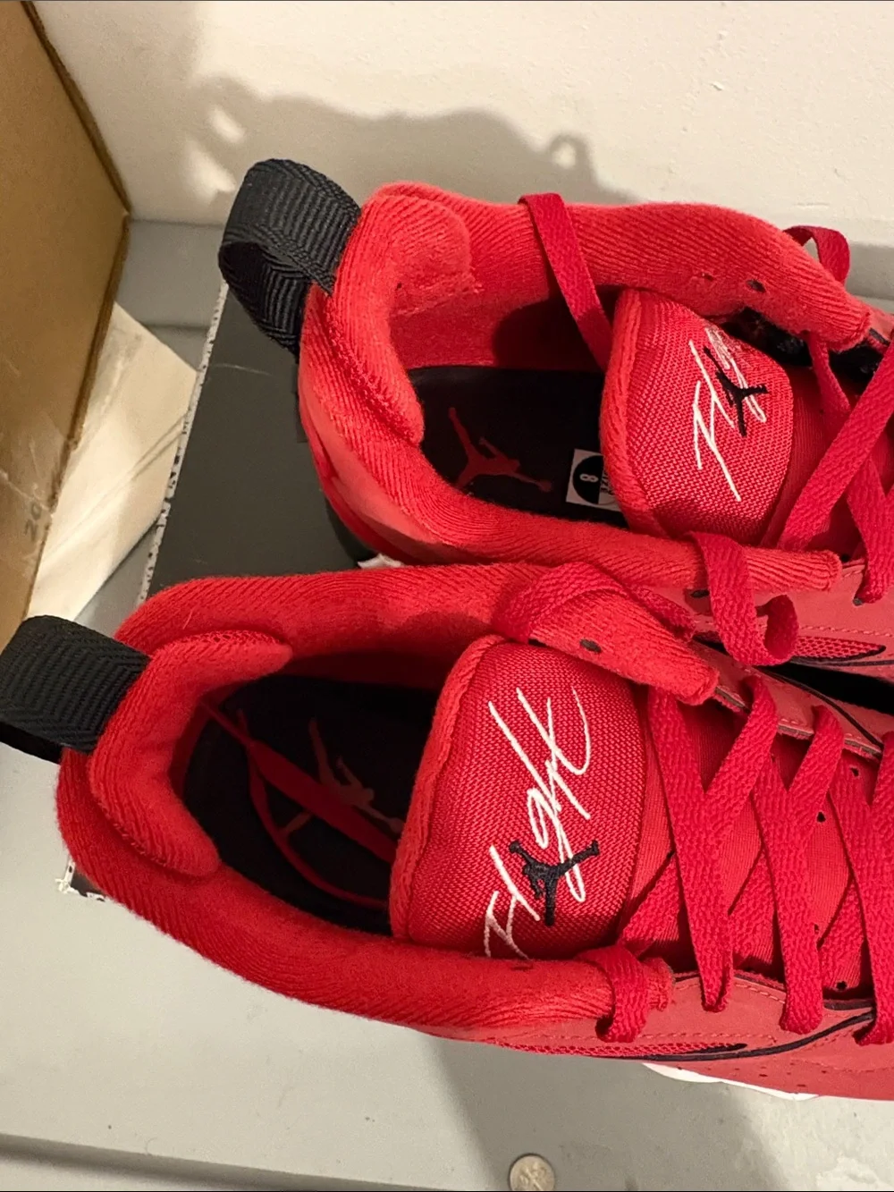 Jordan  MVP 92 Red Low-Top Sneakers with White Jumpman logo New mns sz 8